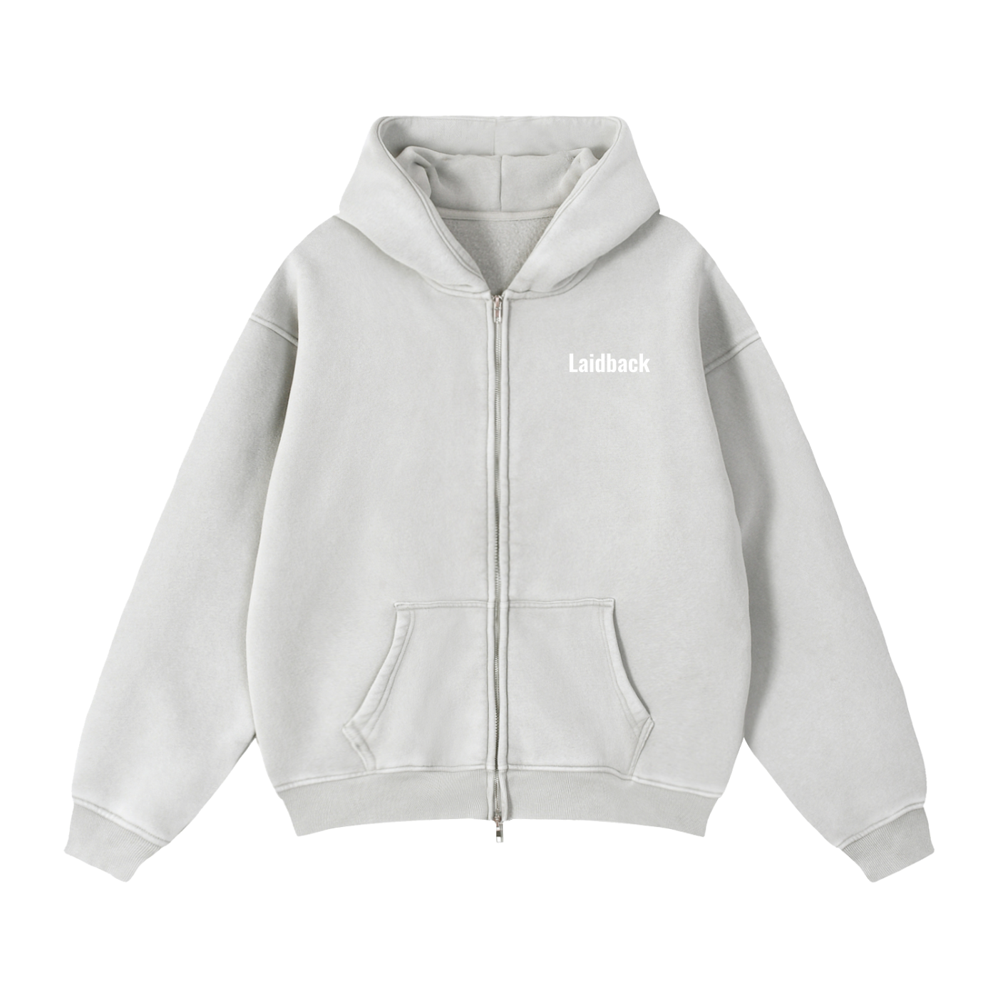 Zip-Through Laidback Hoodie