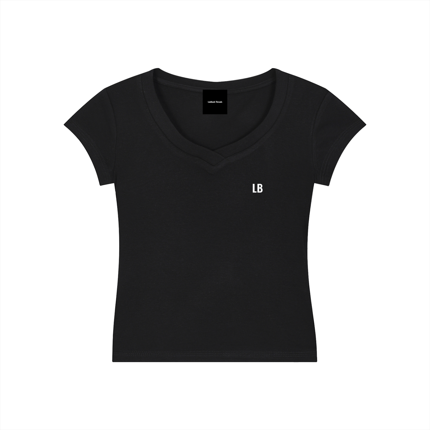 Essential V-Neck Bodycon T-Shirt