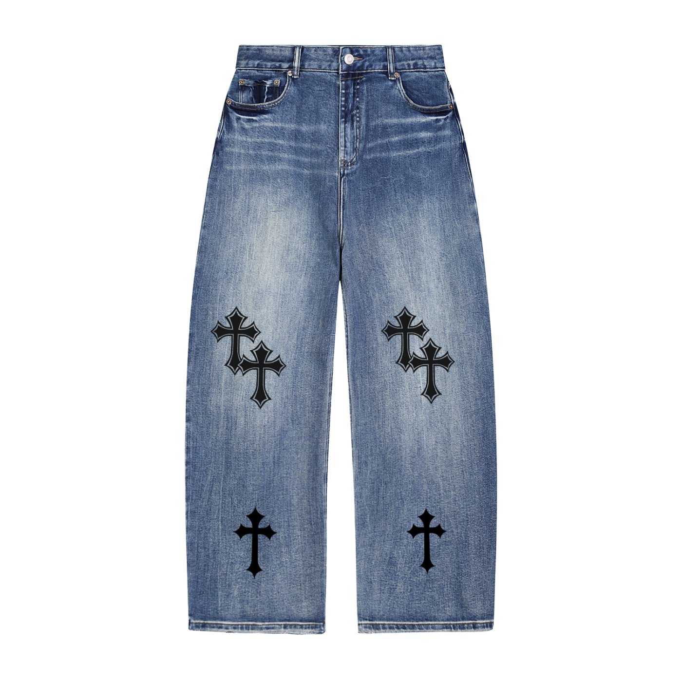 Sun Fade Heavyweight Denim Jeans