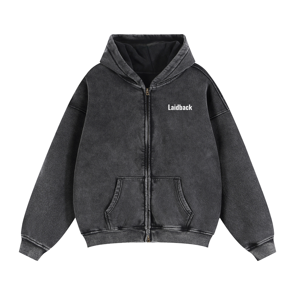 Zip-Through Laidback Hoodie