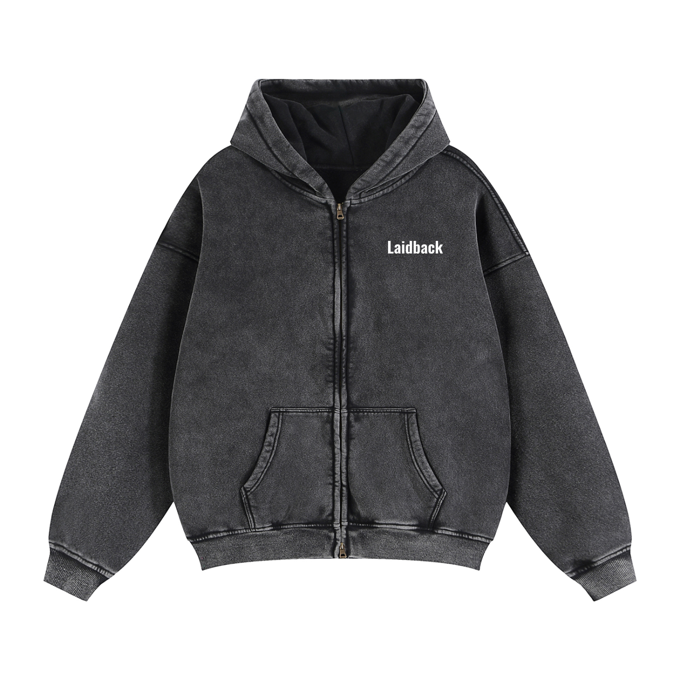 Zip-Through Laidback Hoodie