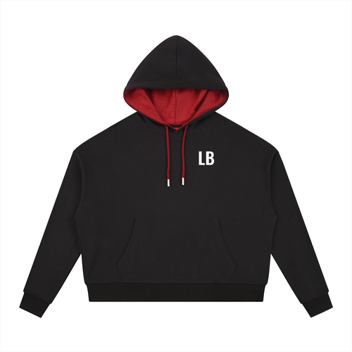 Contrast Drawstring Hoodie