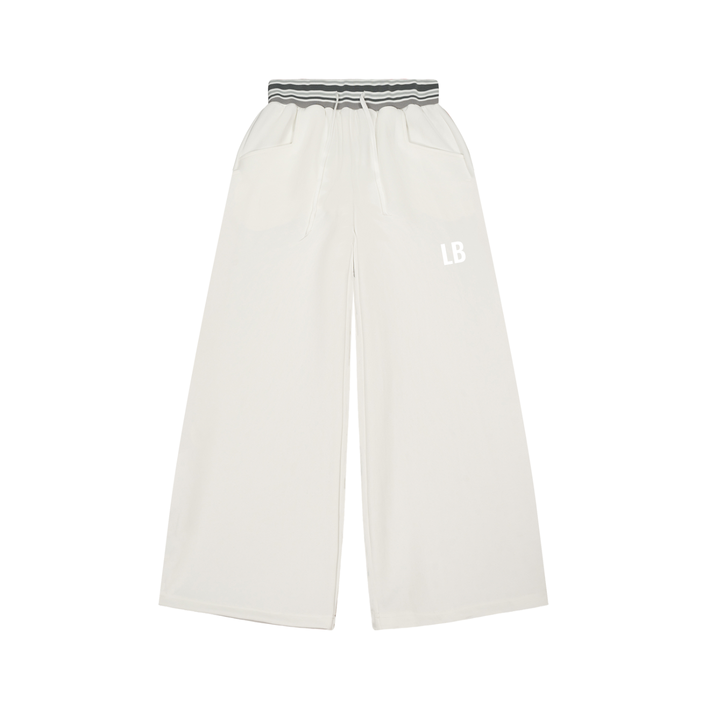 Striped Waist Wide Leg Pants