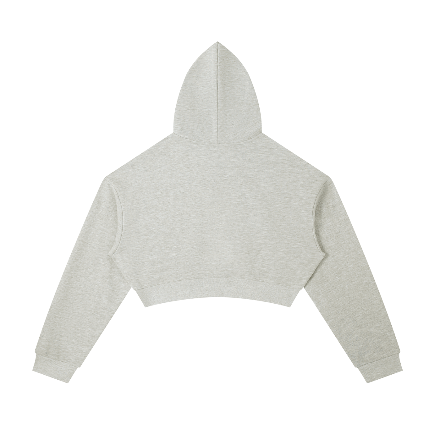 Essential Cropped Zip-Up Hoodie