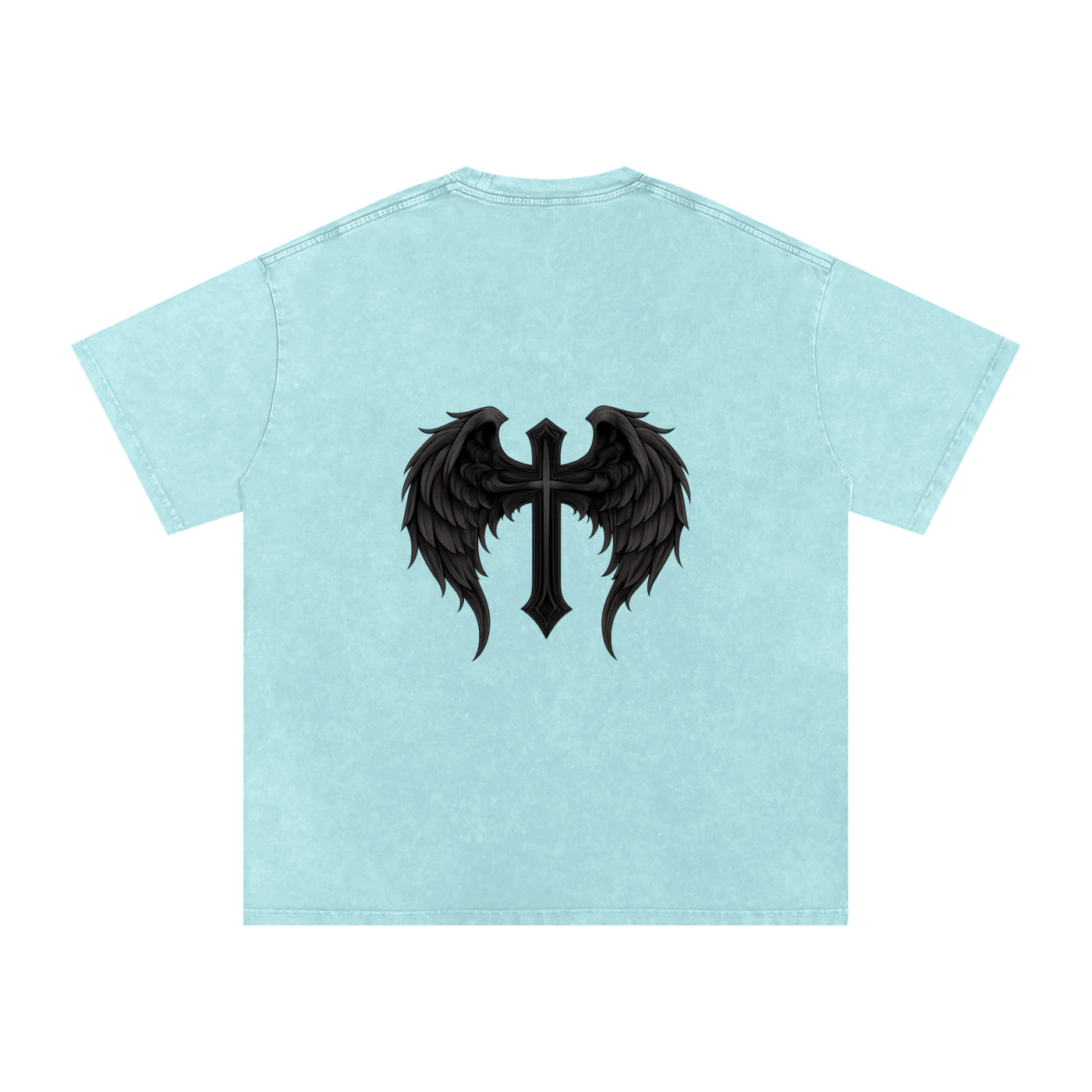 Snow Washed Oversized Cotton T-Shirt