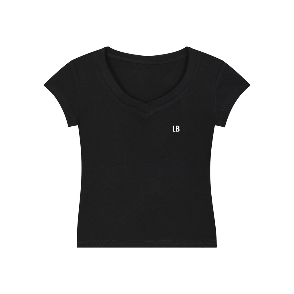 Essential V-Neck Bodycon T-Shirt