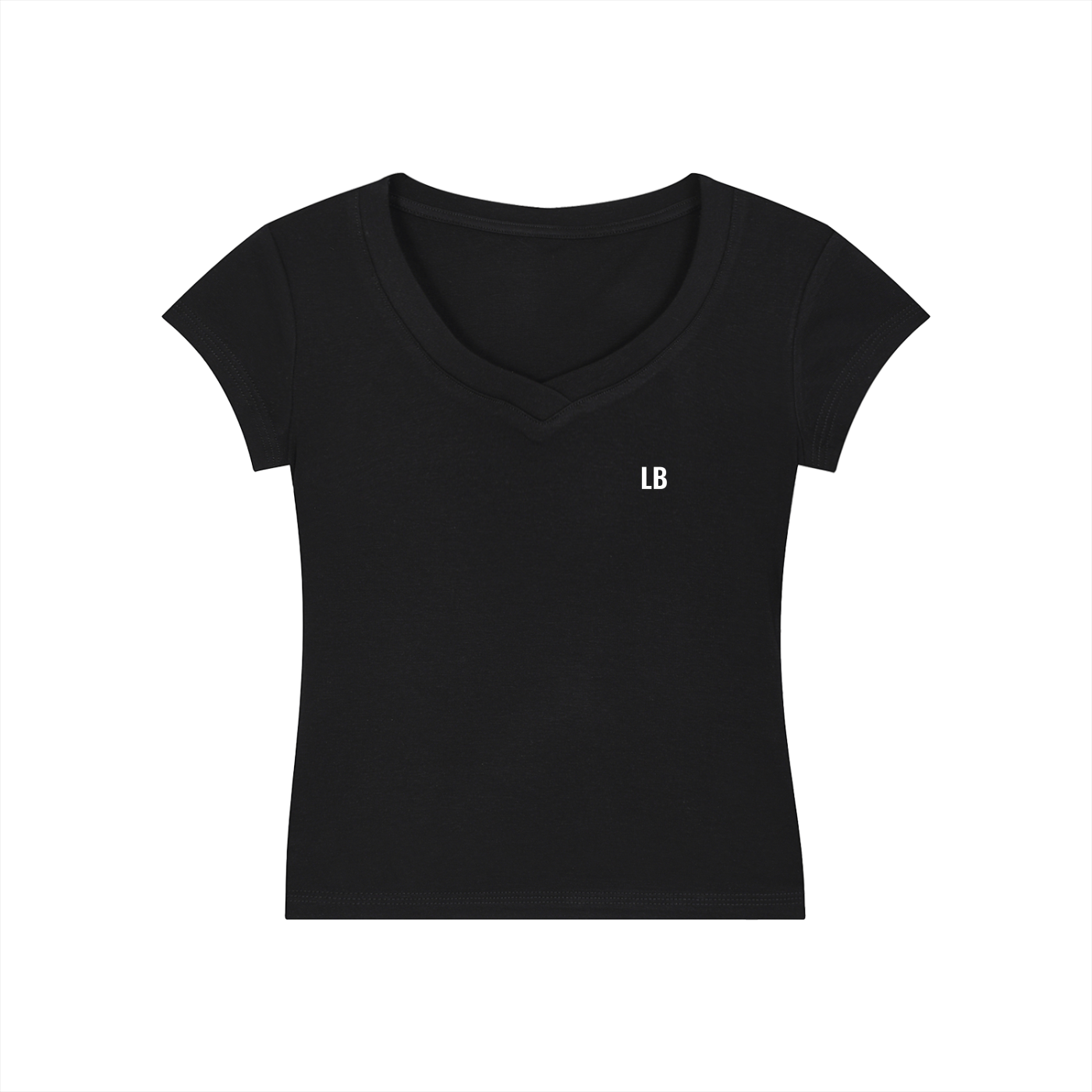 Essential V-Neck Bodycon T-Shirt