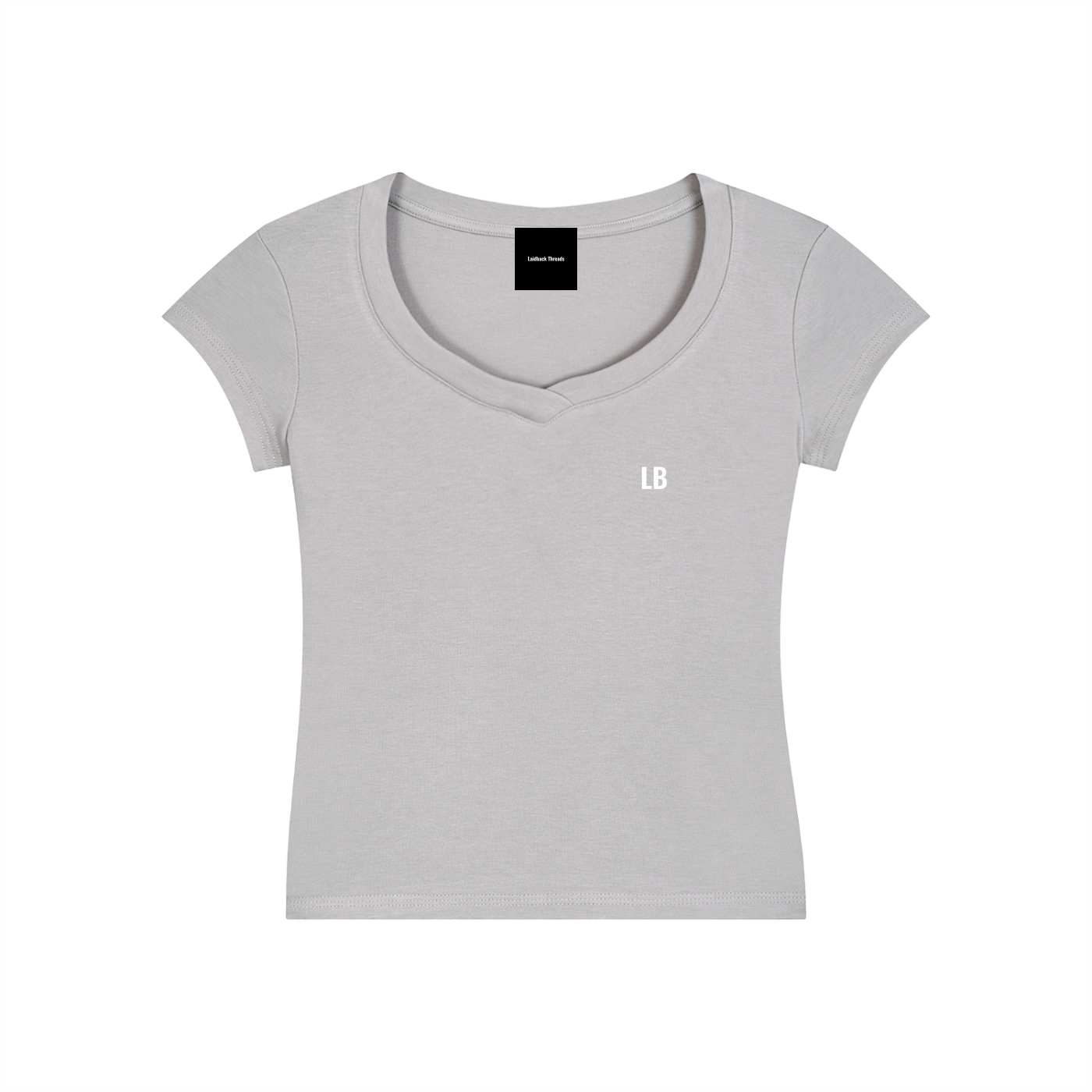 Essential V-Neck Bodycon T-Shirt
