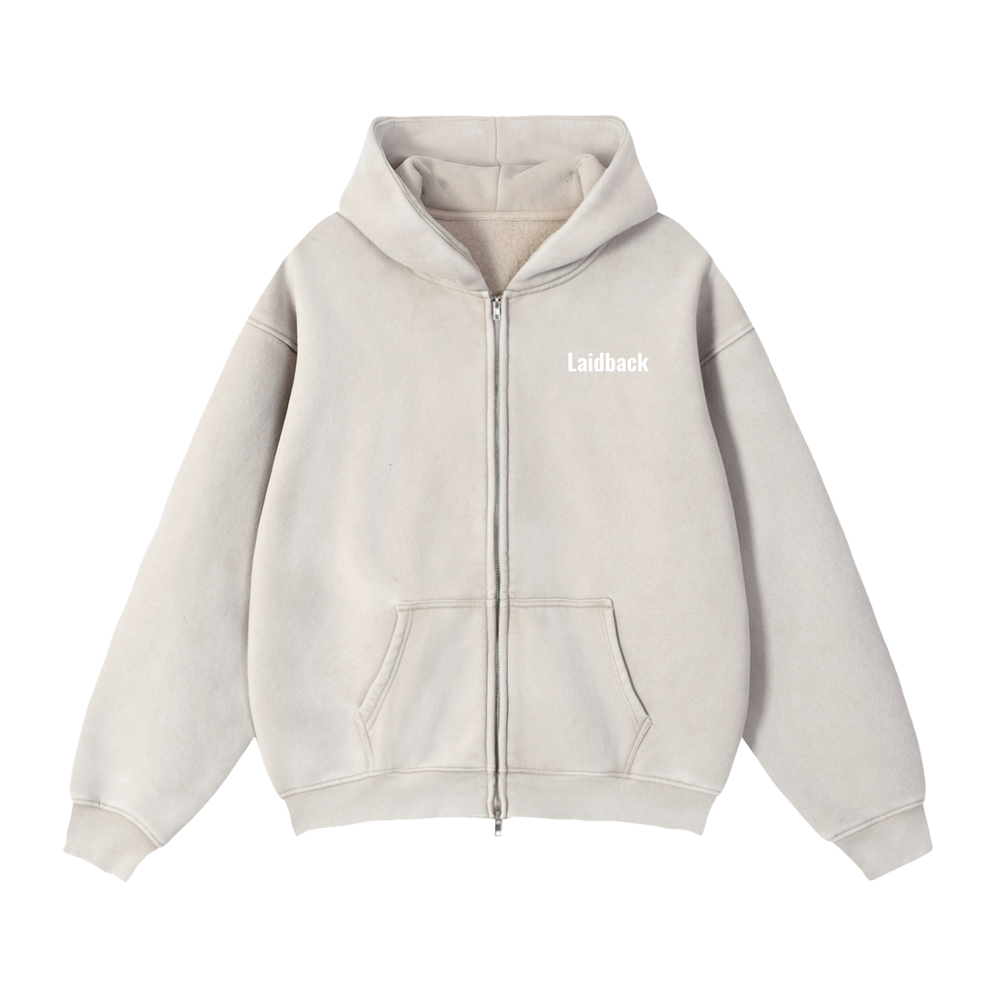 Zip-Through Laidback Hoodie