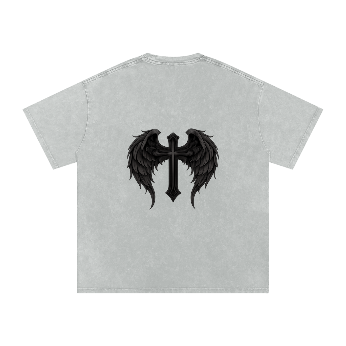 Snow Washed Oversized Cotton T-Shirt