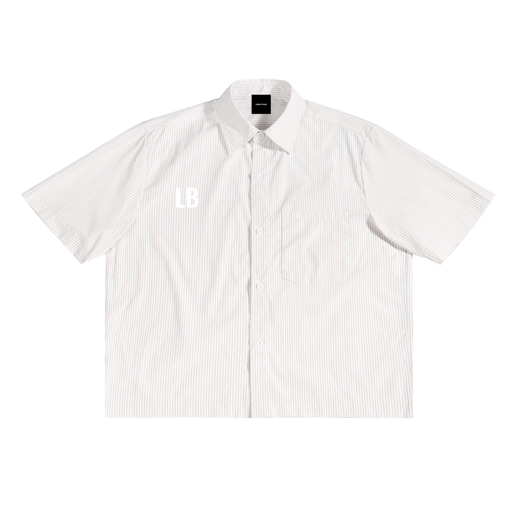 Oversized Vertical Stripe Boxy Shirt