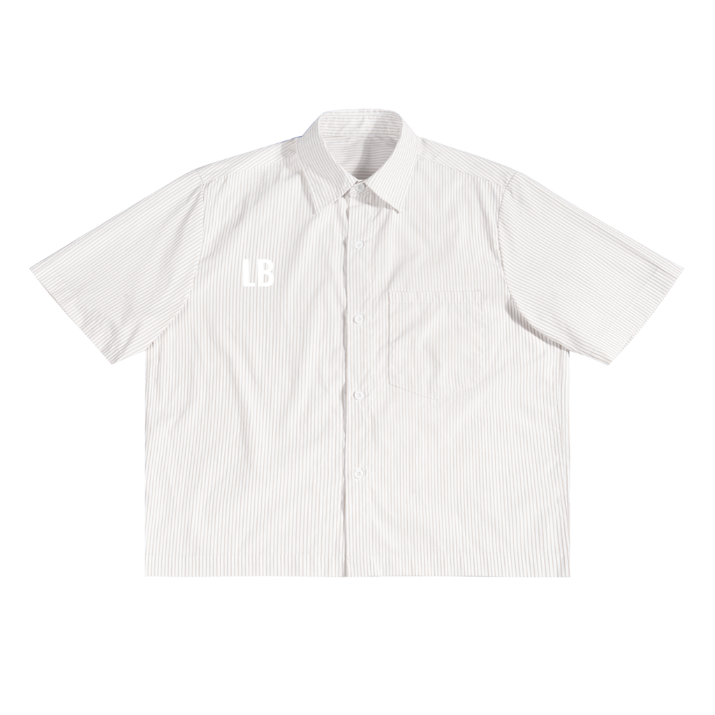 Oversized Vertical Stripe Boxy Shirt