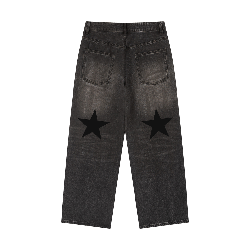 Vintage Wash Heavyweight Denim Jeans