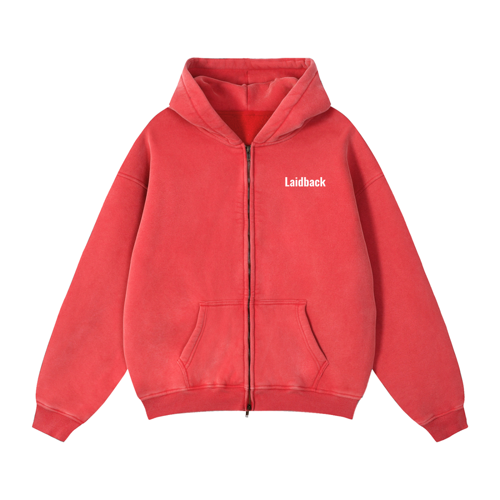 Zip-Through Laidback Hoodie