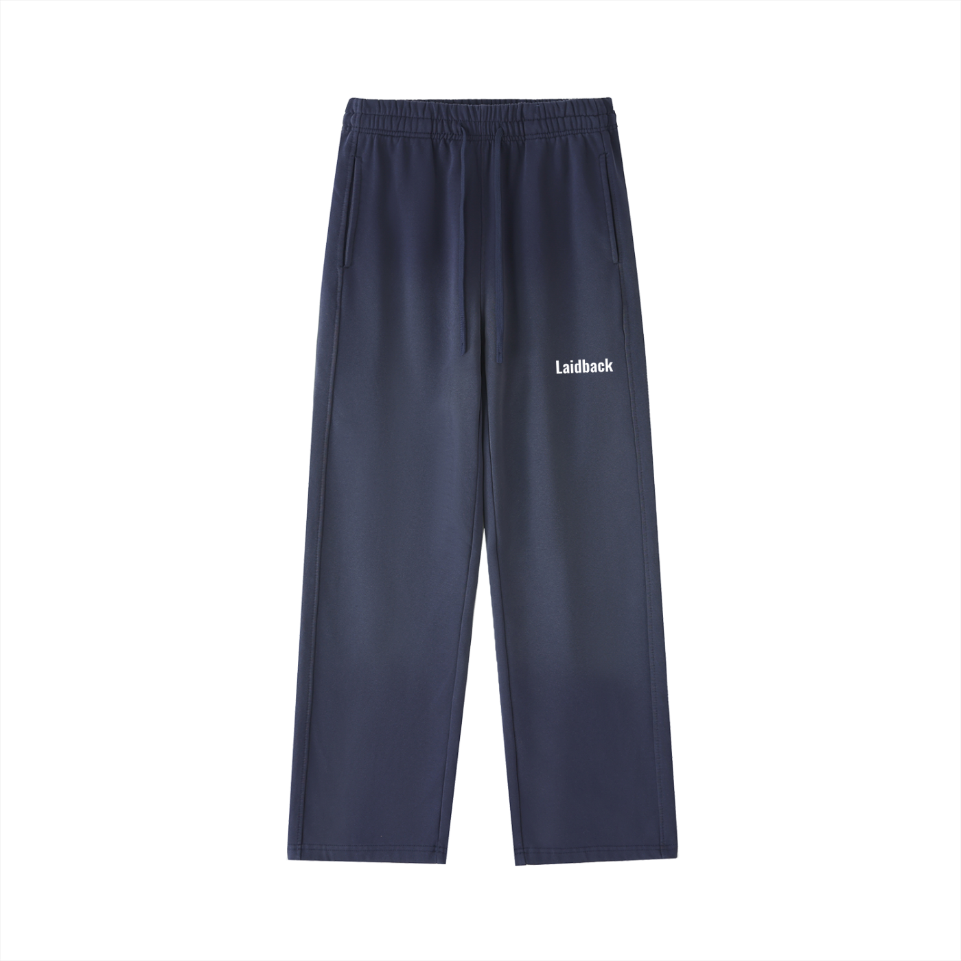 Vintage Washed Gradient Straight-Leg Laidback Sweatpants